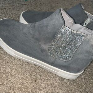 Gray Glitter Women's Shoes